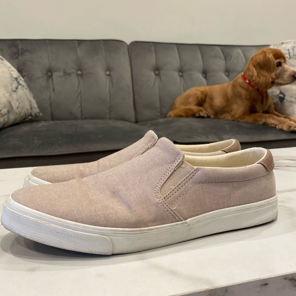 Old Navy Tan/White Slip On Sneakers Size 11